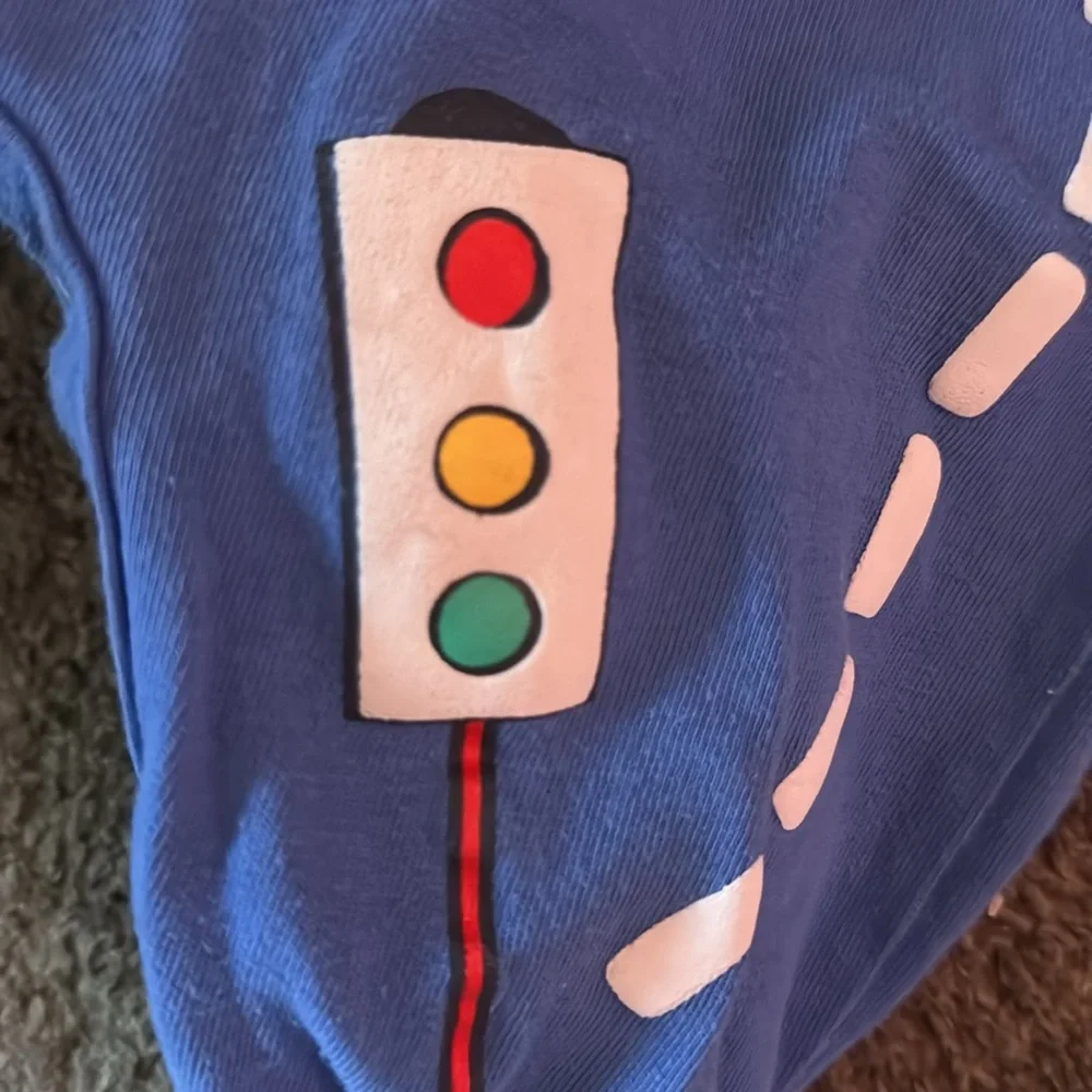 Vintage‎ Jet Set Babies Romper Primary Color “Louie the Taxi” 9 Months